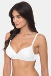 Komli Padded Non-Wired 3/4Th Coverage T-Shirt Bra - Off White — thumbnail 4